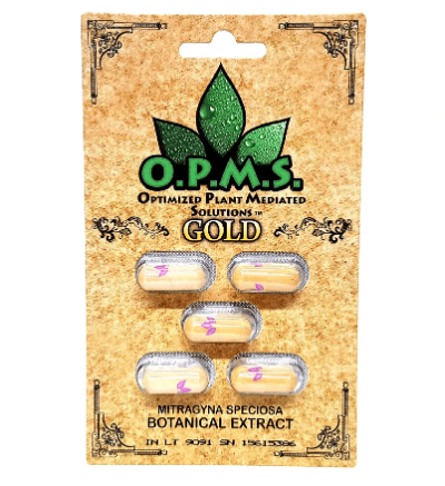 OPMS Gold Kratom Capsules 5ct